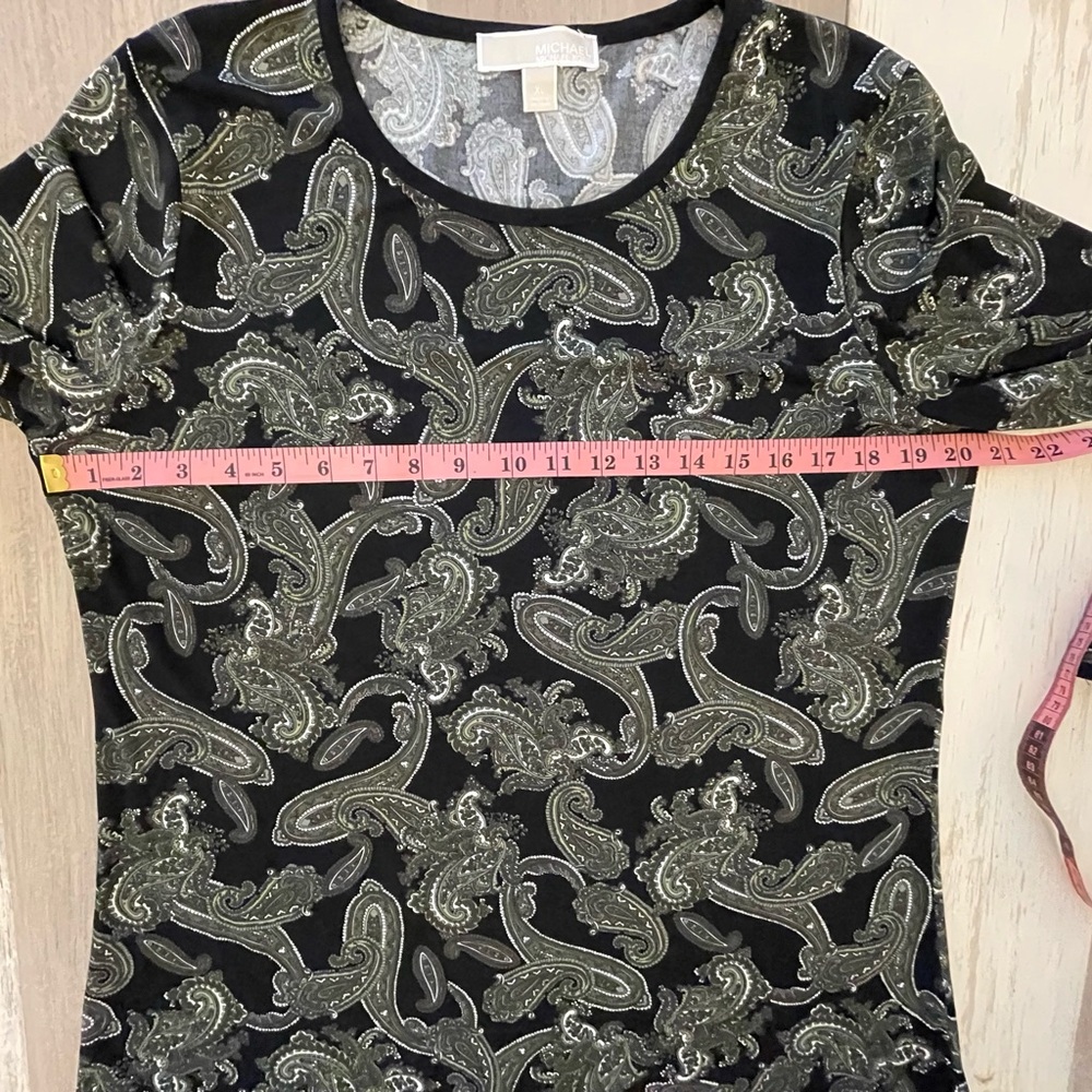 Michael Kors Paisley Dress - Black and Green - Picture 9 of 9